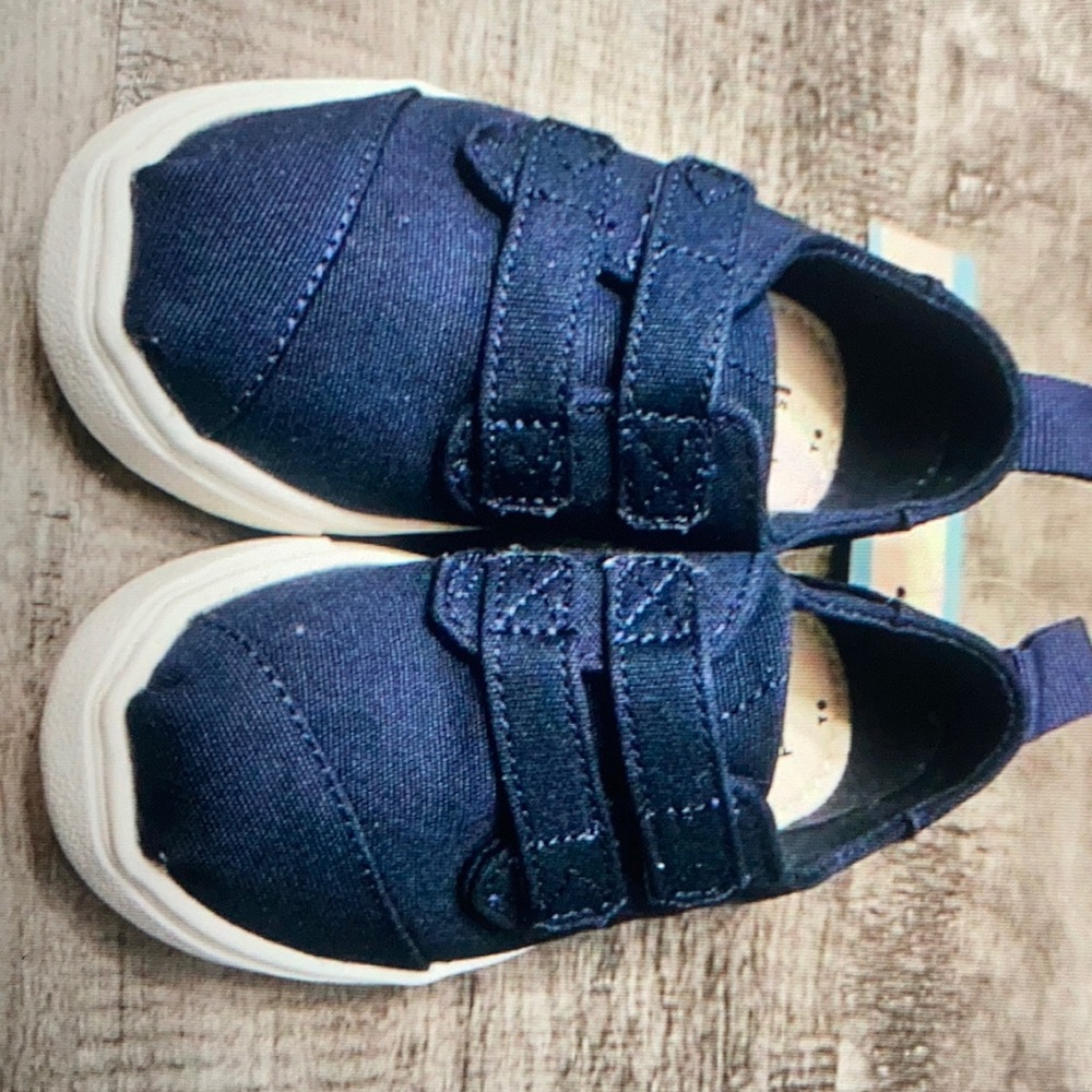 Toms Navy Toddler shoes
